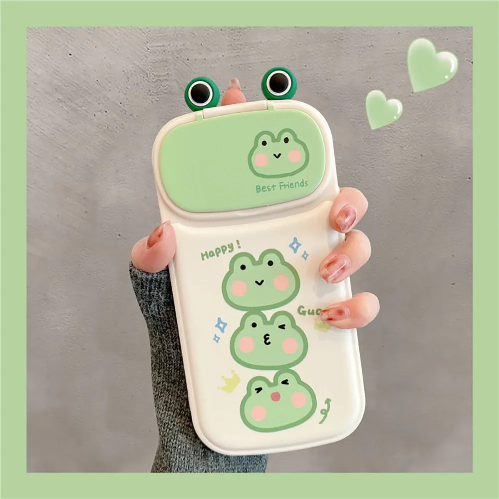 Hello Frog iPhone Case With Mirror