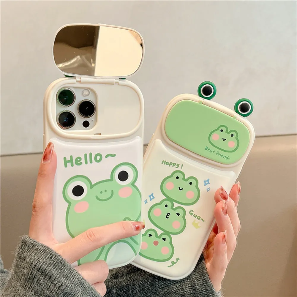 Hello Frog iPhone Case With Mirror