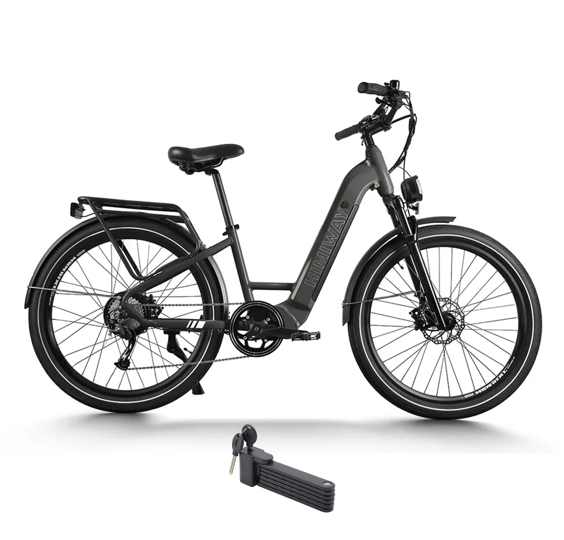 Himiway 500W 48V Rambler Mid Drive Commuter Step-Thru Electric Bike