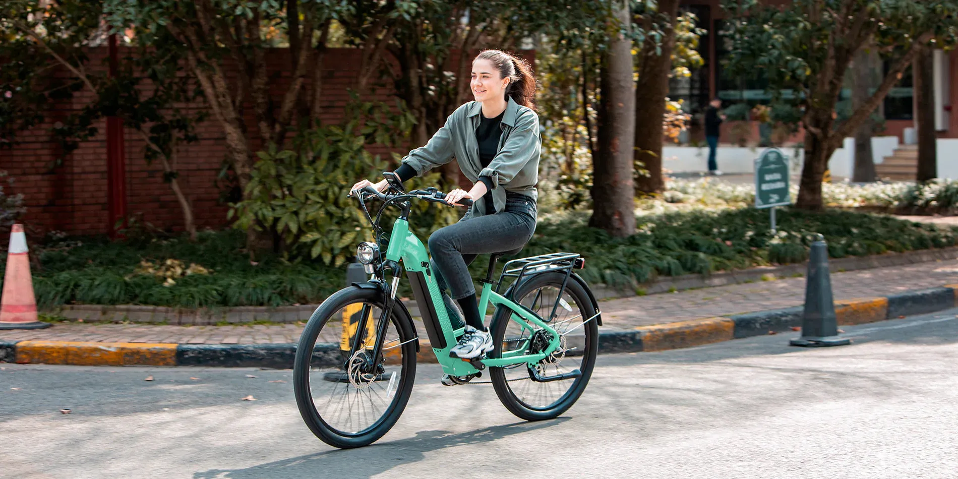 Himiway 500W 48V Rambler Mid Drive Commuter Step-Thru Electric Bike