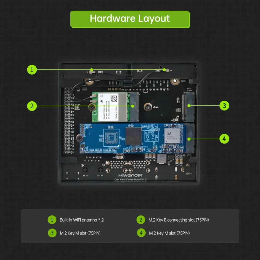 Hiwonder Jetson Orin NX Development Kit 8GB SOM Module (Camera   Touch Screen Development Kit)