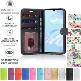 Honor 8X, Honor 9X Lite, Flip Folio Book Wallet Case