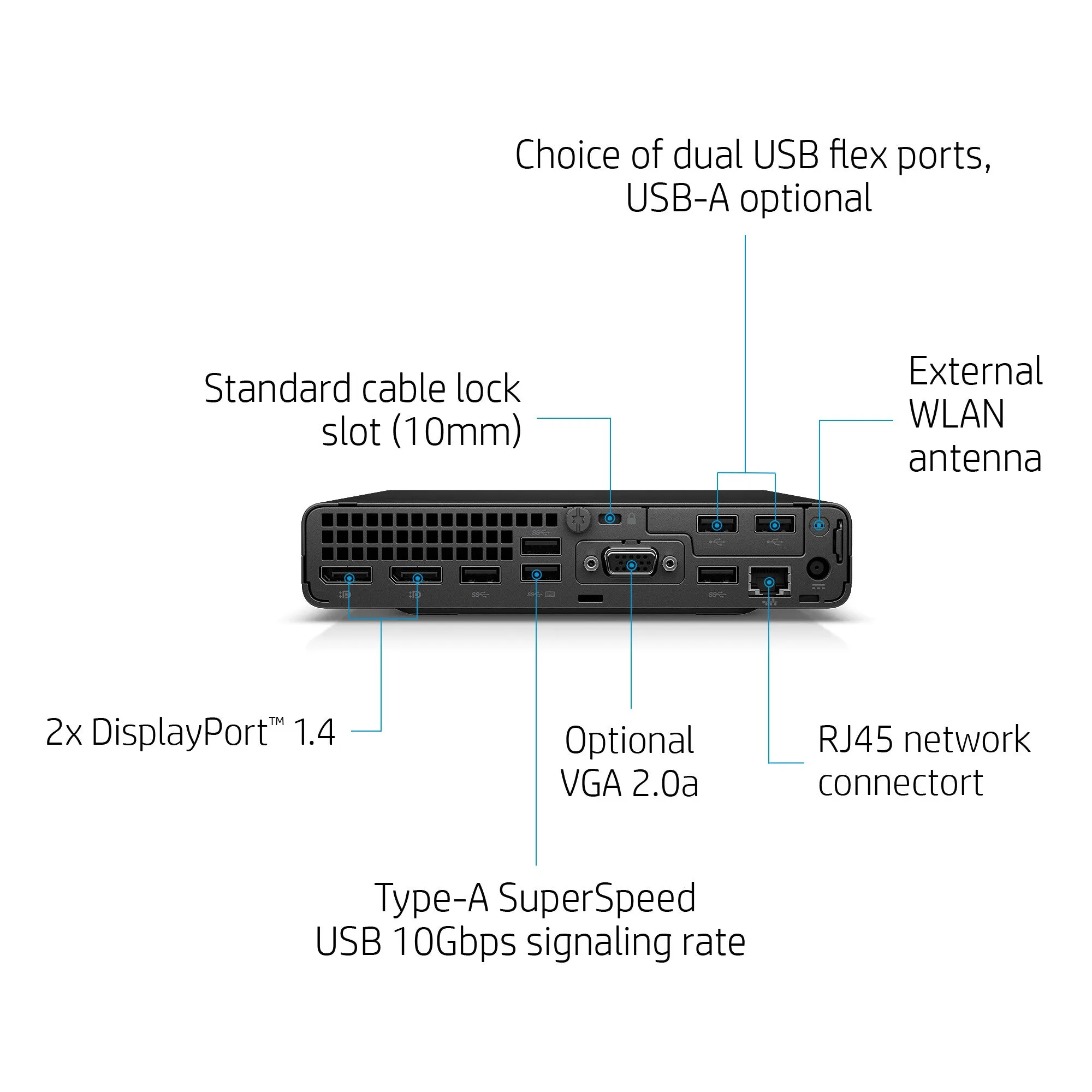 HP EliteDesk 800 G6 Intel® Core™ i7 i7-10700T 16 GB DDR4-SDRAM 512 GB SSD Windows 11 Pro Mini PC Black