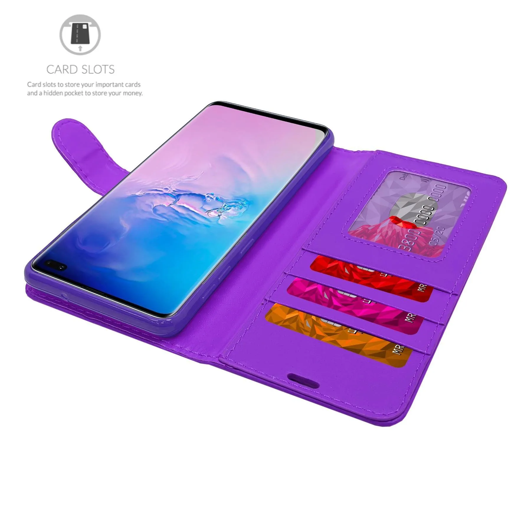 Huawei P20 Flip Folio Book Wallet Case