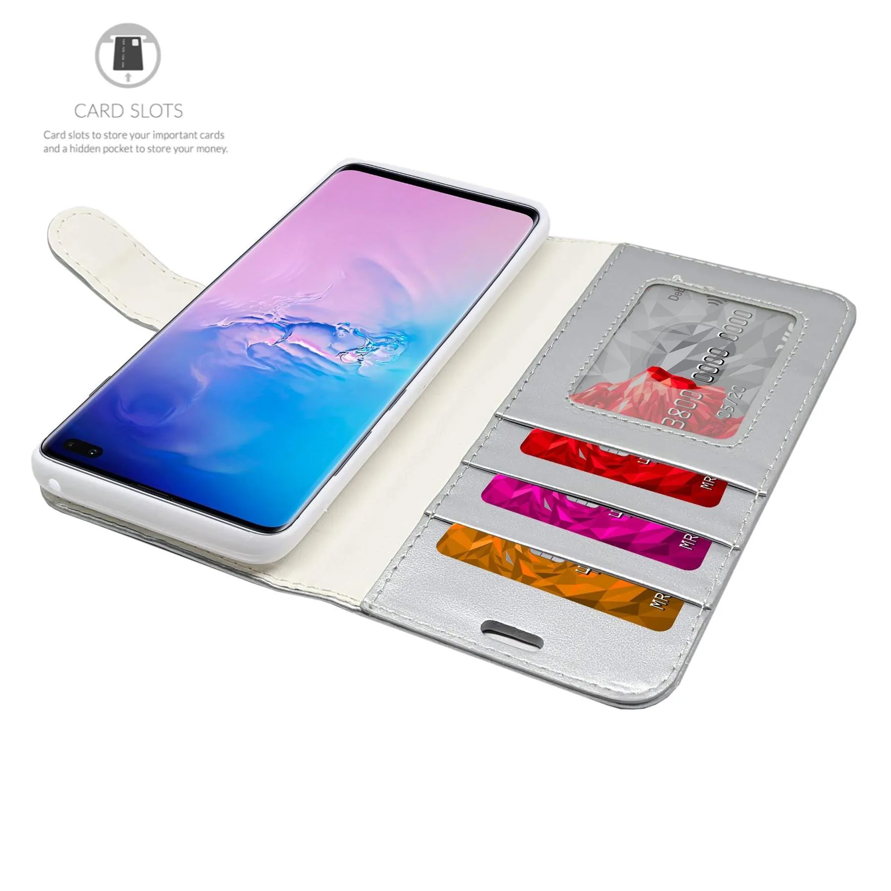 Huawei P20 Flip Folio Book Wallet Case