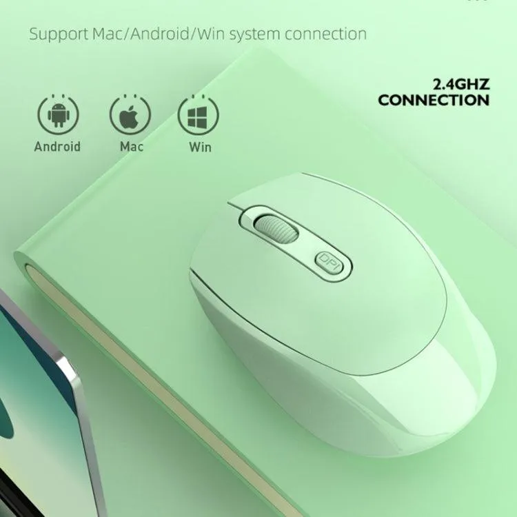 HXSJ M107 Wireless Rechargeable Mouse with Dual Mode 2.4GHz & Bluetooth 5.1, 1600 DPI, Ergonomic Design, and Quiet Operation