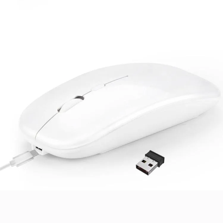 HXSJ M90 Wireless Bluetooth Mouse - Ultra-Thin, Rechargeable, Silent Click, Dual Mode 2.4GHz