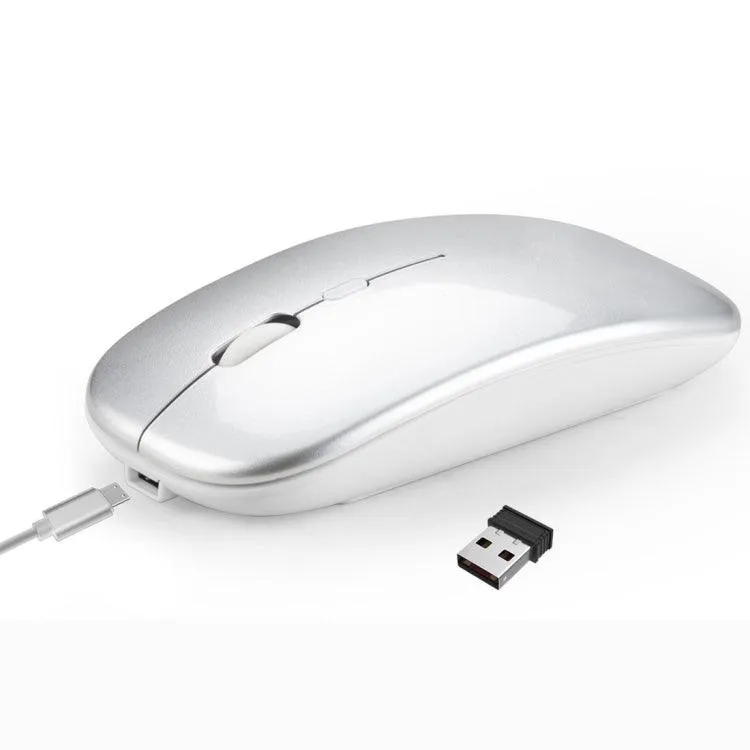 HXSJ M90 Wireless Bluetooth Mouse - Ultra-Thin, Rechargeable, Silent Click, Dual Mode 2.4GHz