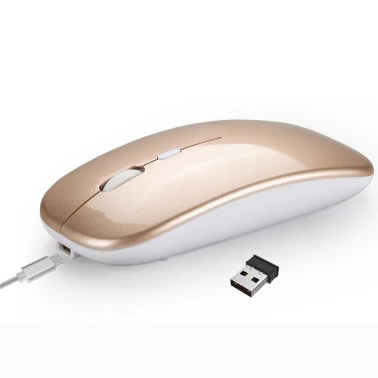 HXSJ M90 Wireless Bluetooth Mouse - Ultra-Thin, Rechargeable, Silent Click, Dual Mode 2.4GHz