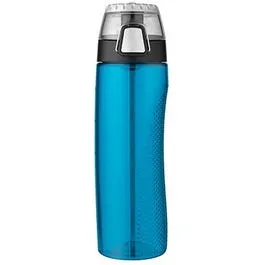 Hydration Bottle With Rotating Intake Meter, Blue, 24-oz.