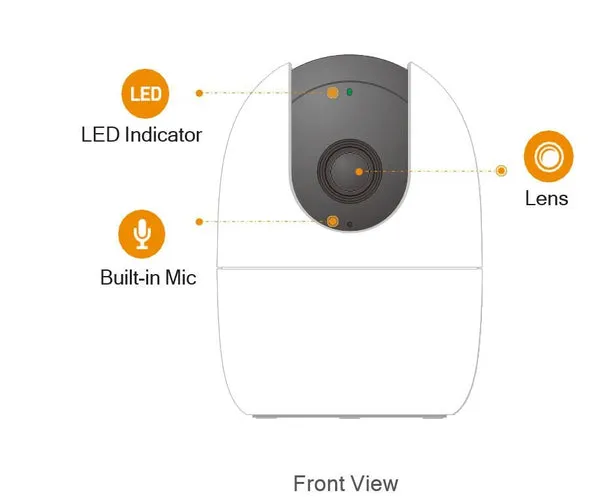 IMOU Ranger 2 Wi-Fi Pan & Tilt Security Camera - 4MP QHD