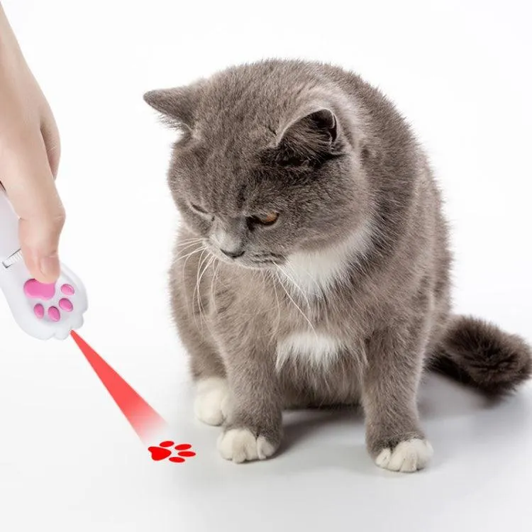 Interactive USB Rechargeable LED Projector Toy for Cats - Engaging Pet Teaser and Teasing Fun