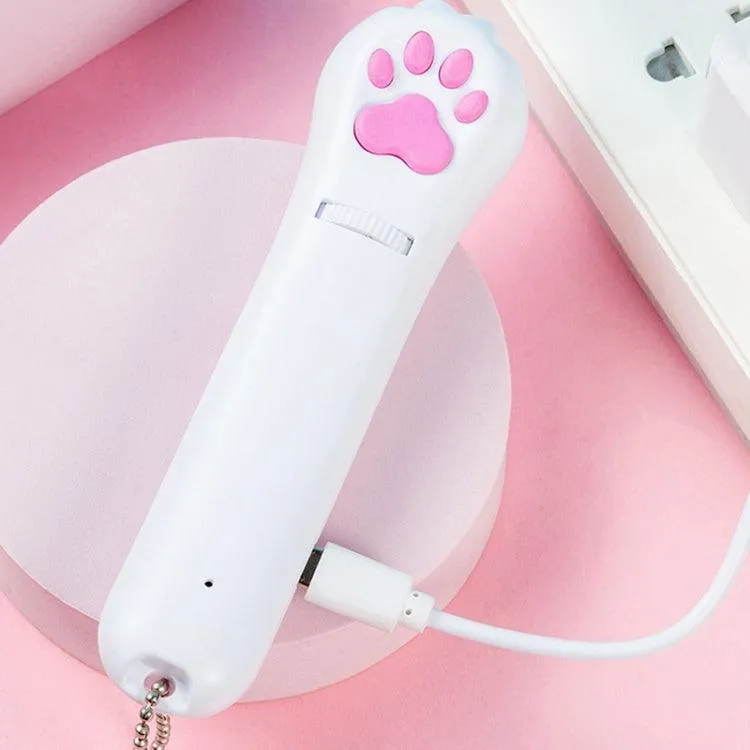 Interactive USB Rechargeable LED Projector Toy for Cats - Engaging Pet Teaser and Teasing Fun