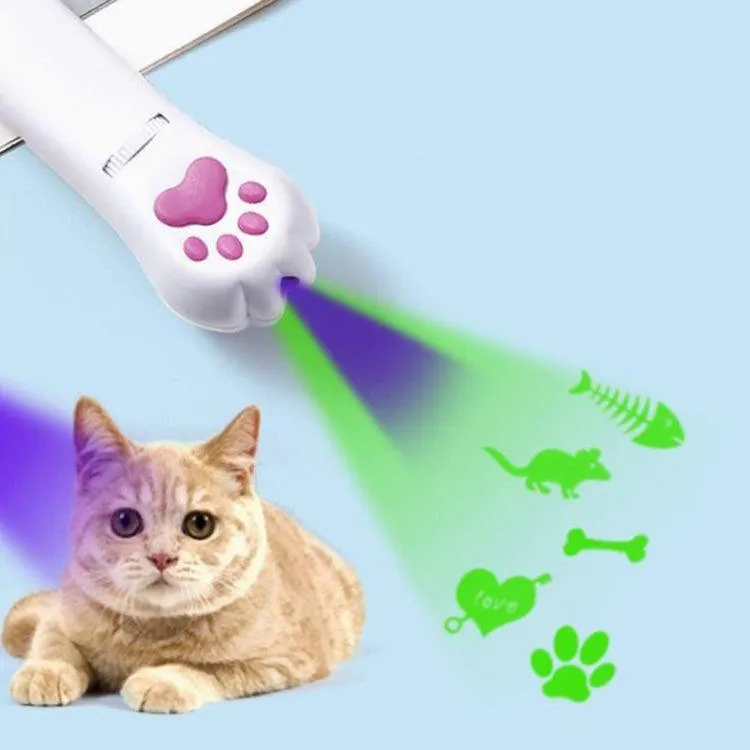 Interactive USB Rechargeable LED Projector Toy for Cats - Engaging Pet Teaser and Teasing Fun