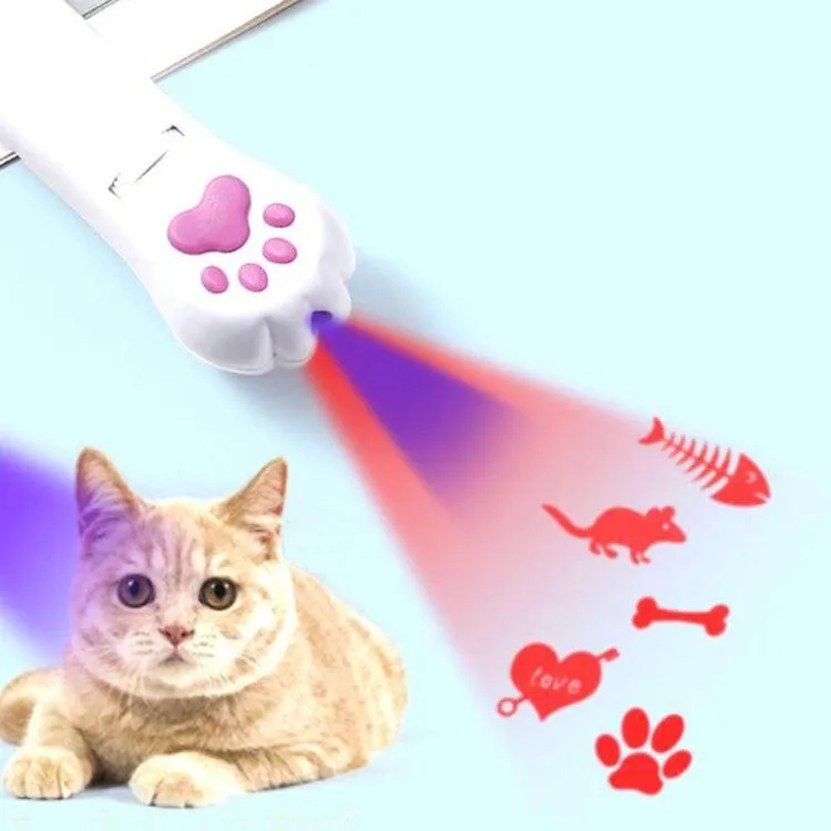 Interactive USB Rechargeable LED Projector Toy for Cats - Engaging Pet Teaser and Teasing Fun