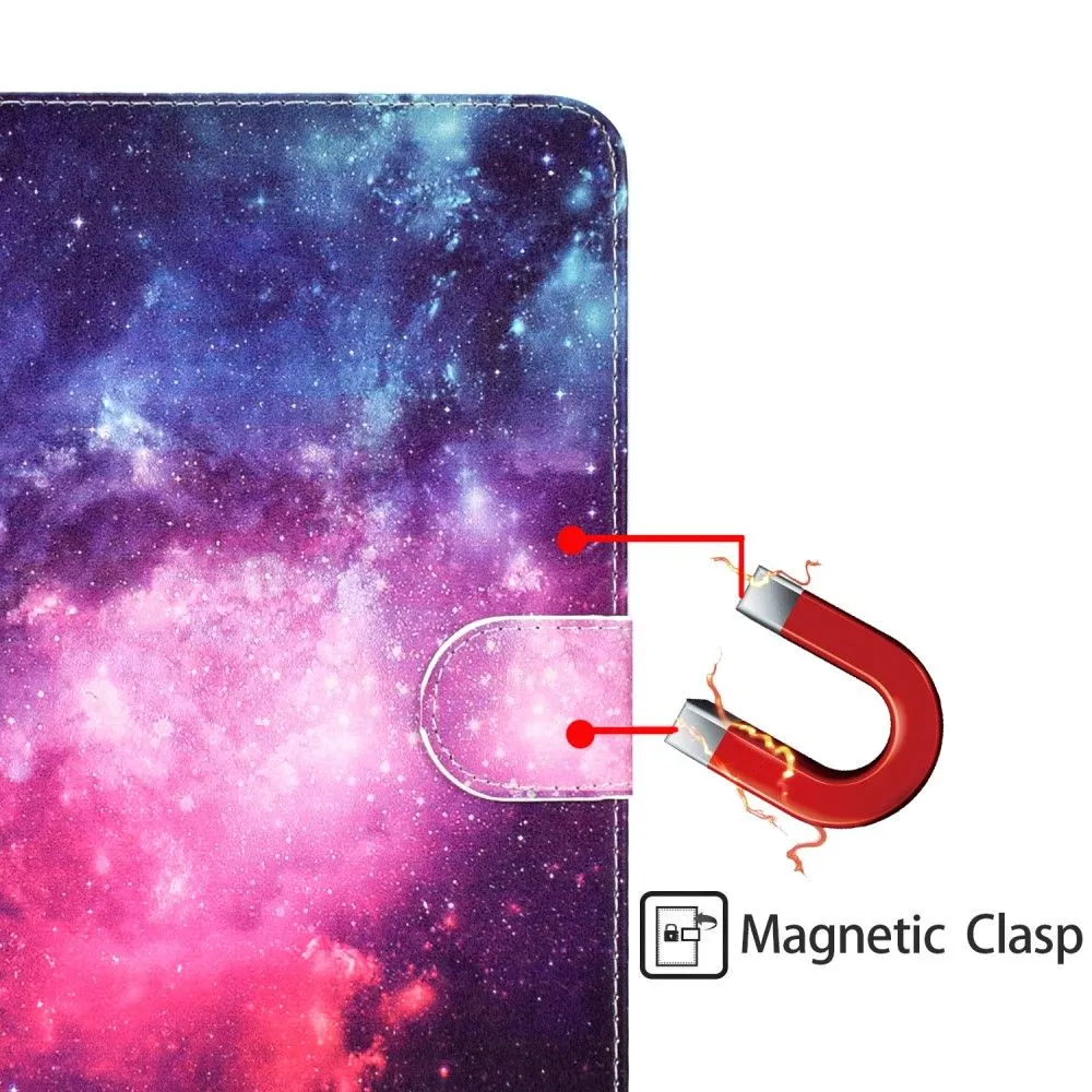 iPad 10.2 (2021) / Air (2019) cool pattern leather flip case - Space