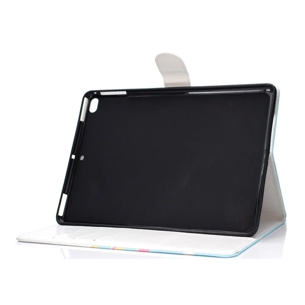 iPad 10.2 (2021) / Air (2019) cool pattern leather flip case - Space