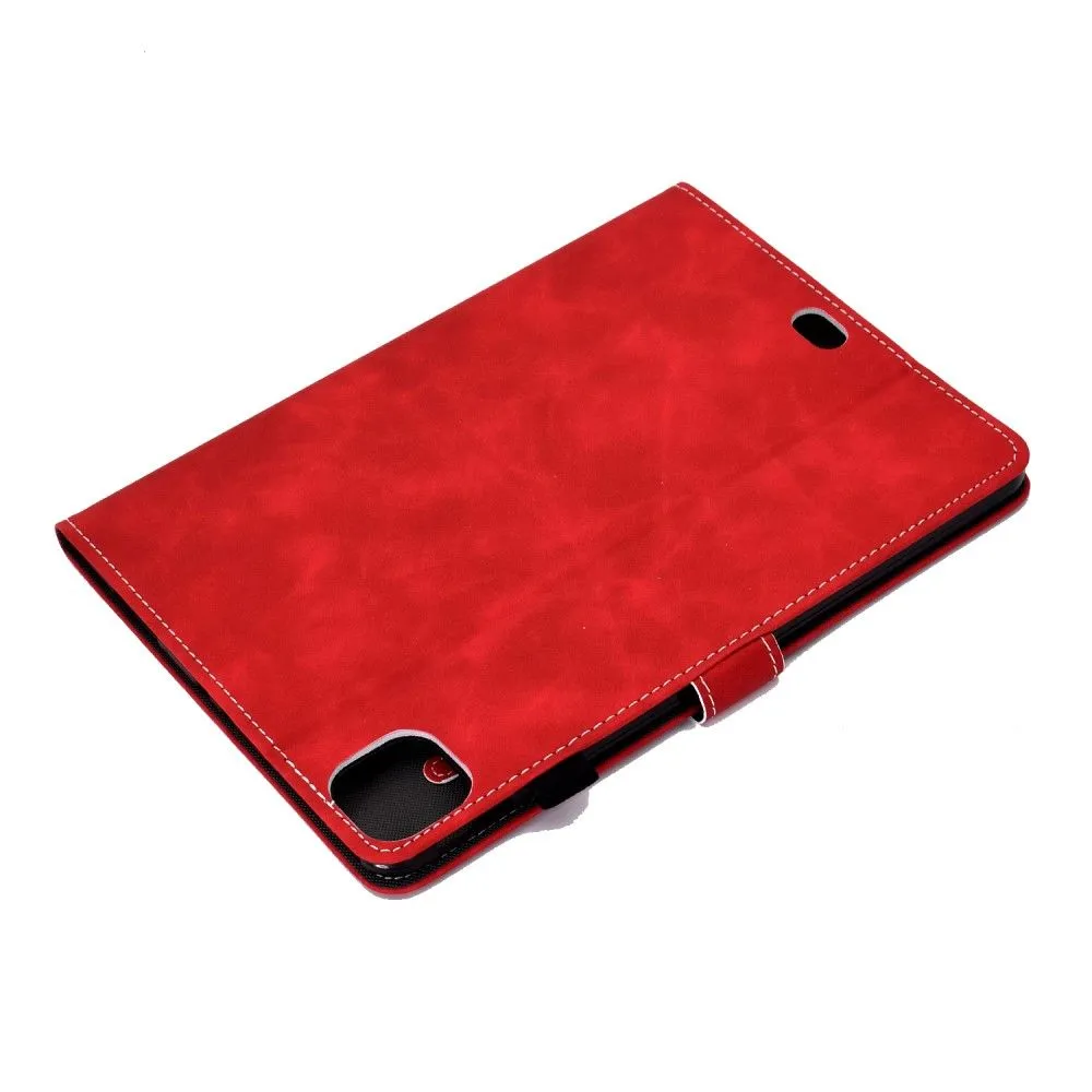 iPad Pro 11 (2021) / Air (2020) simple leather flip case - Red