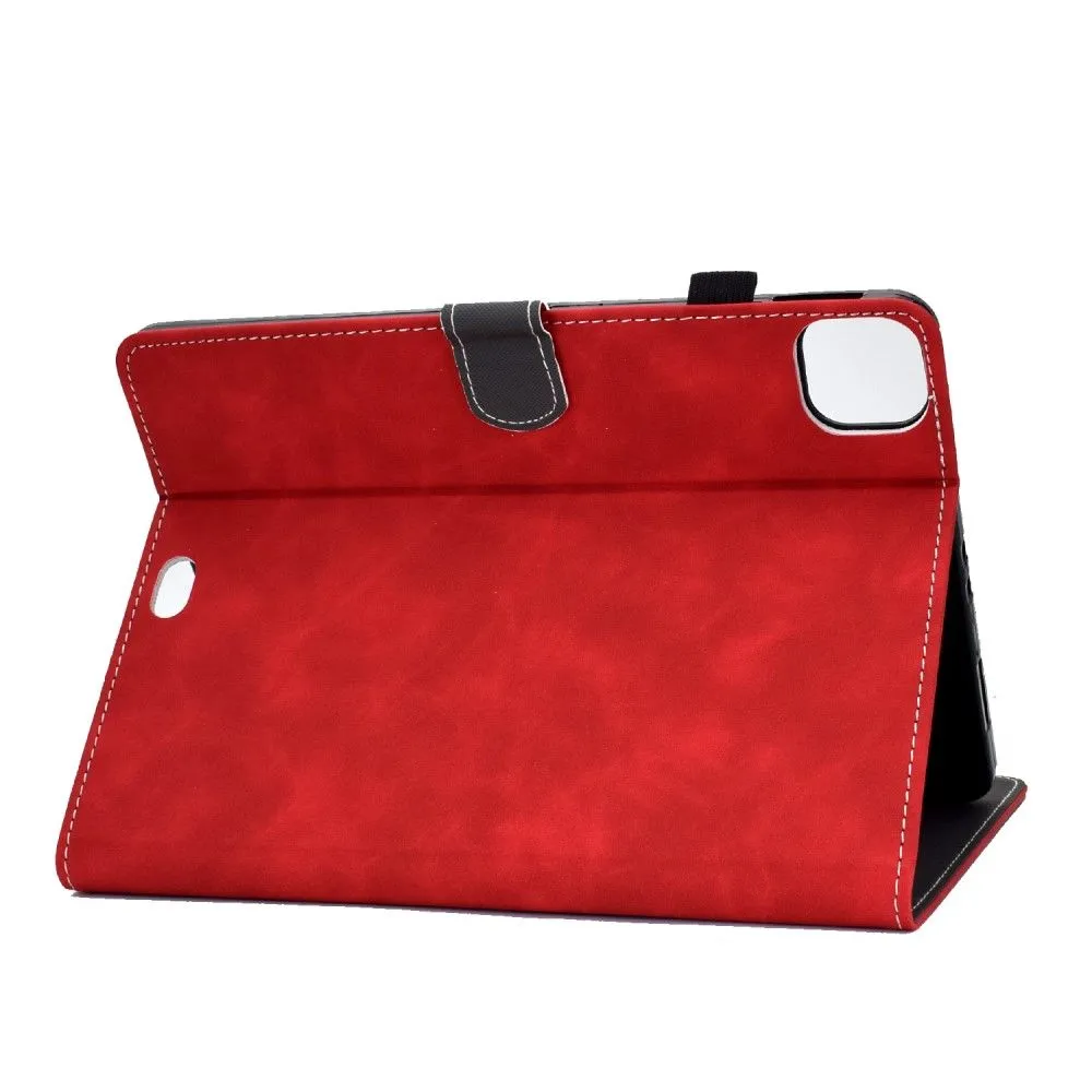 iPad Pro 11 (2021) / Air (2020) simple leather flip case - Red