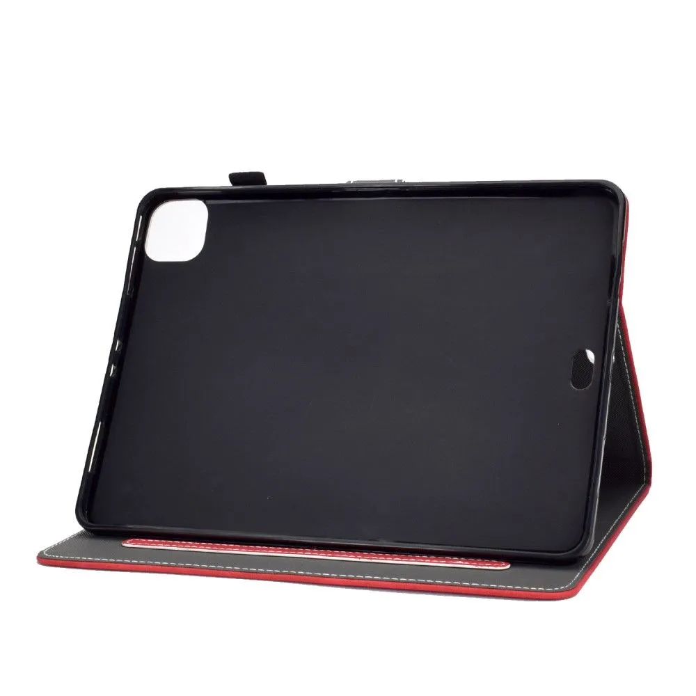 iPad Pro 11 (2021) / Air (2020) simple leather flip case - Red