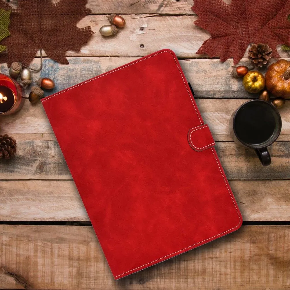 iPad Pro 11 (2021) / Air (2020) simple leather flip case - Red