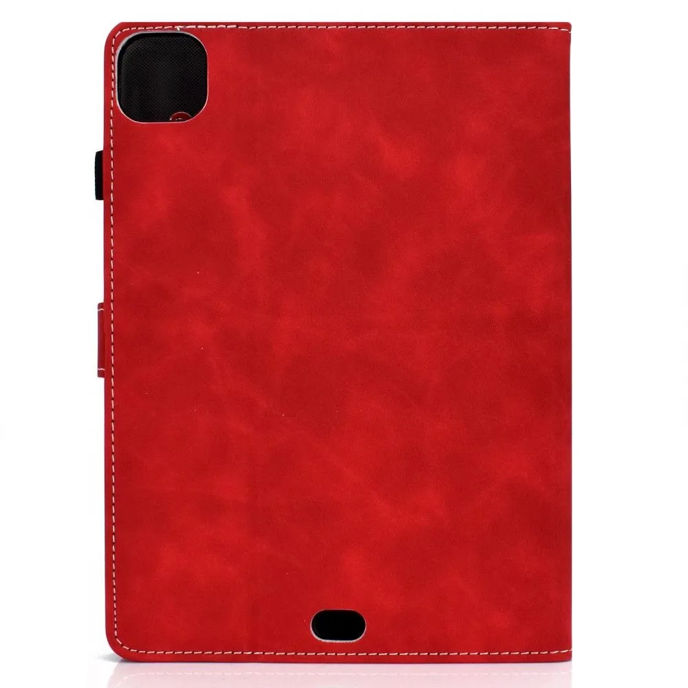 iPad Pro 11 (2021) / Air (2020) simple leather flip case - Red