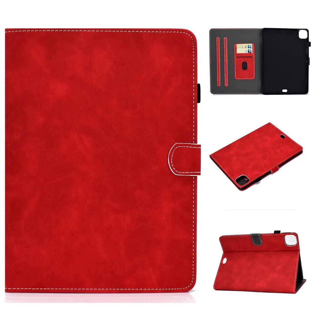 iPad Pro 11 (2021) / Air (2020) simple leather flip case - Red