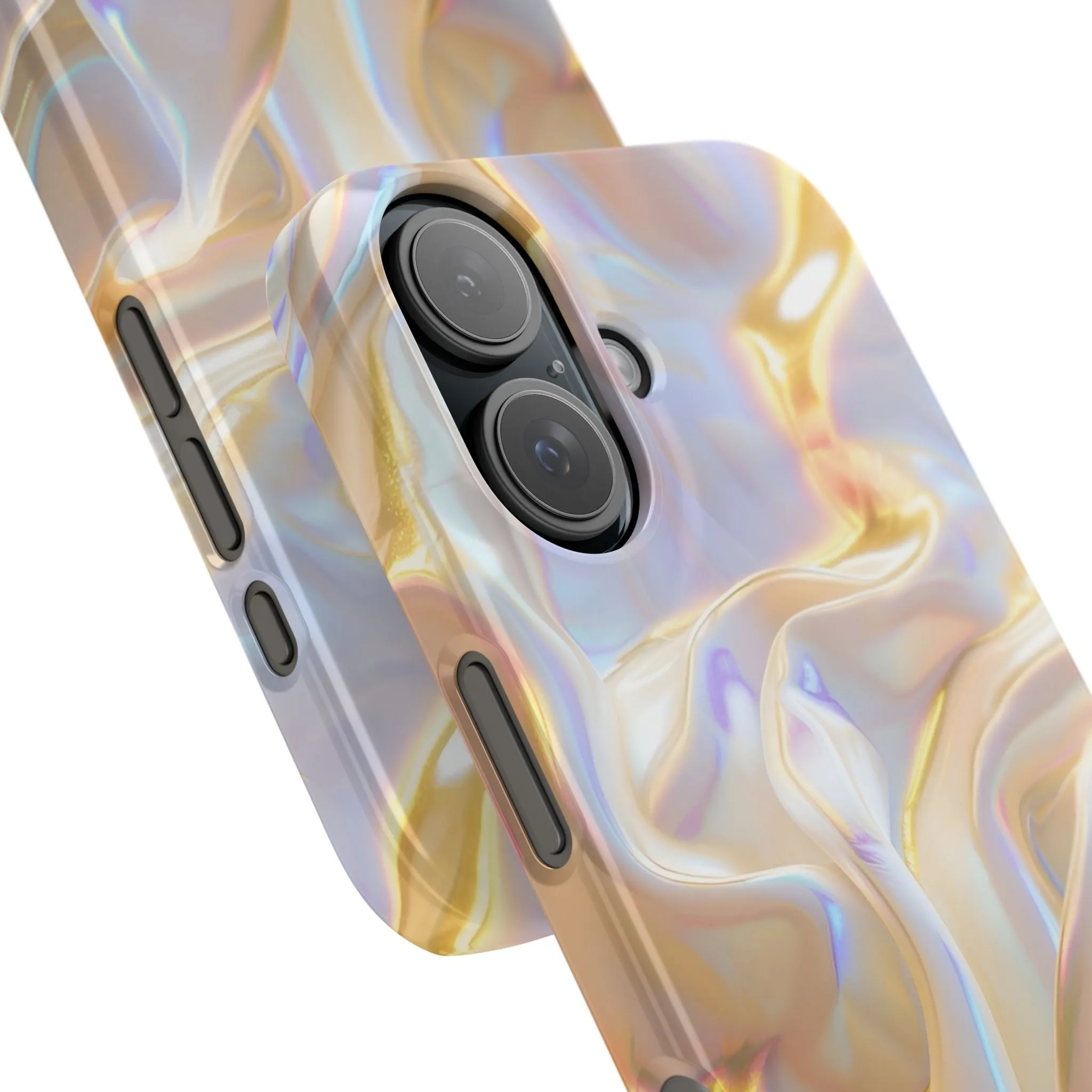 Iridescent Silk Flow Slim iPhone Cases