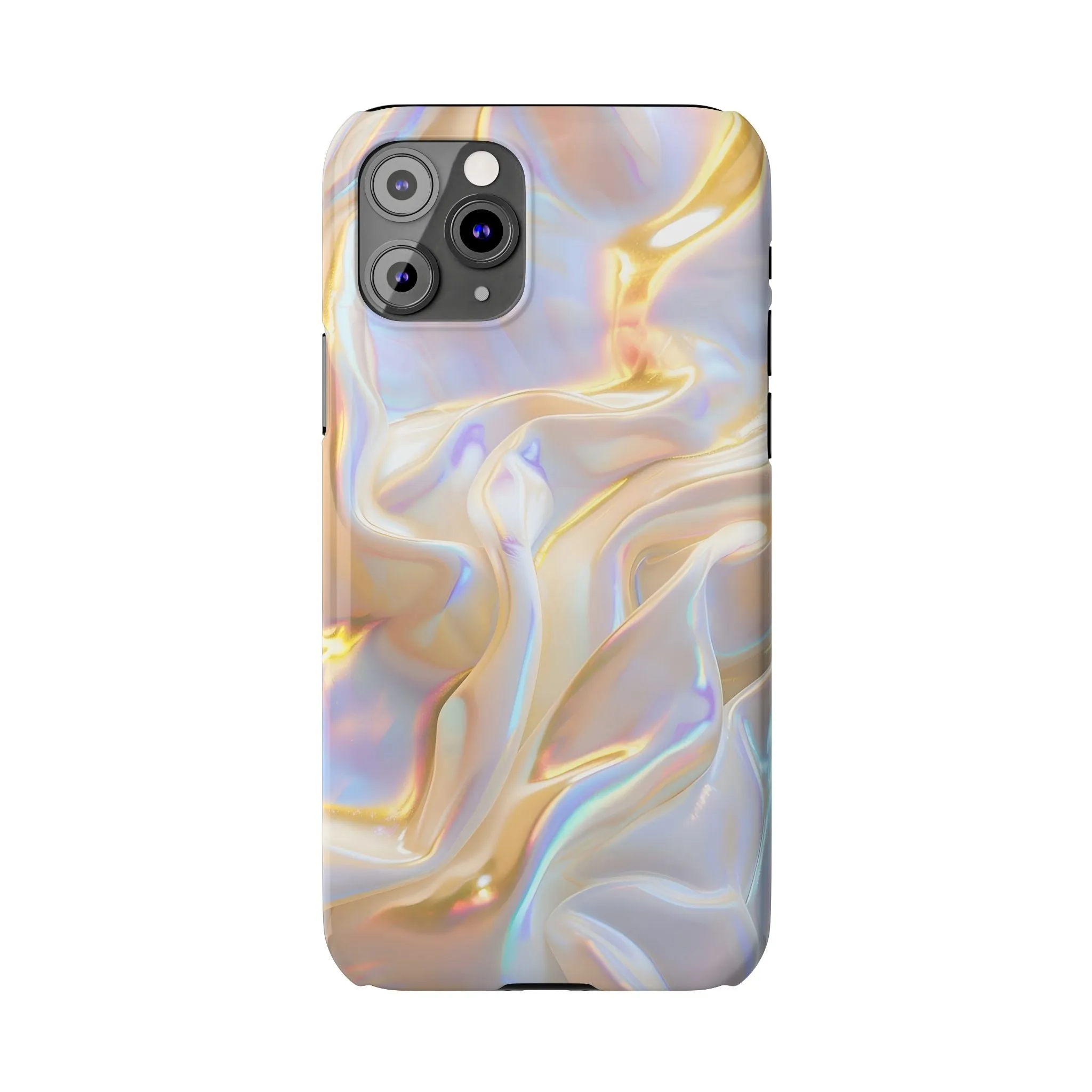 Iridescent Silk Flow Slim iPhone Cases