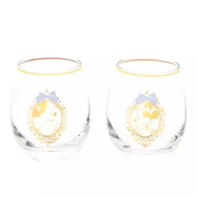 JDS - Gift for Pair x Mickey & Minnie "Wedding Pattern" Glasses Pair