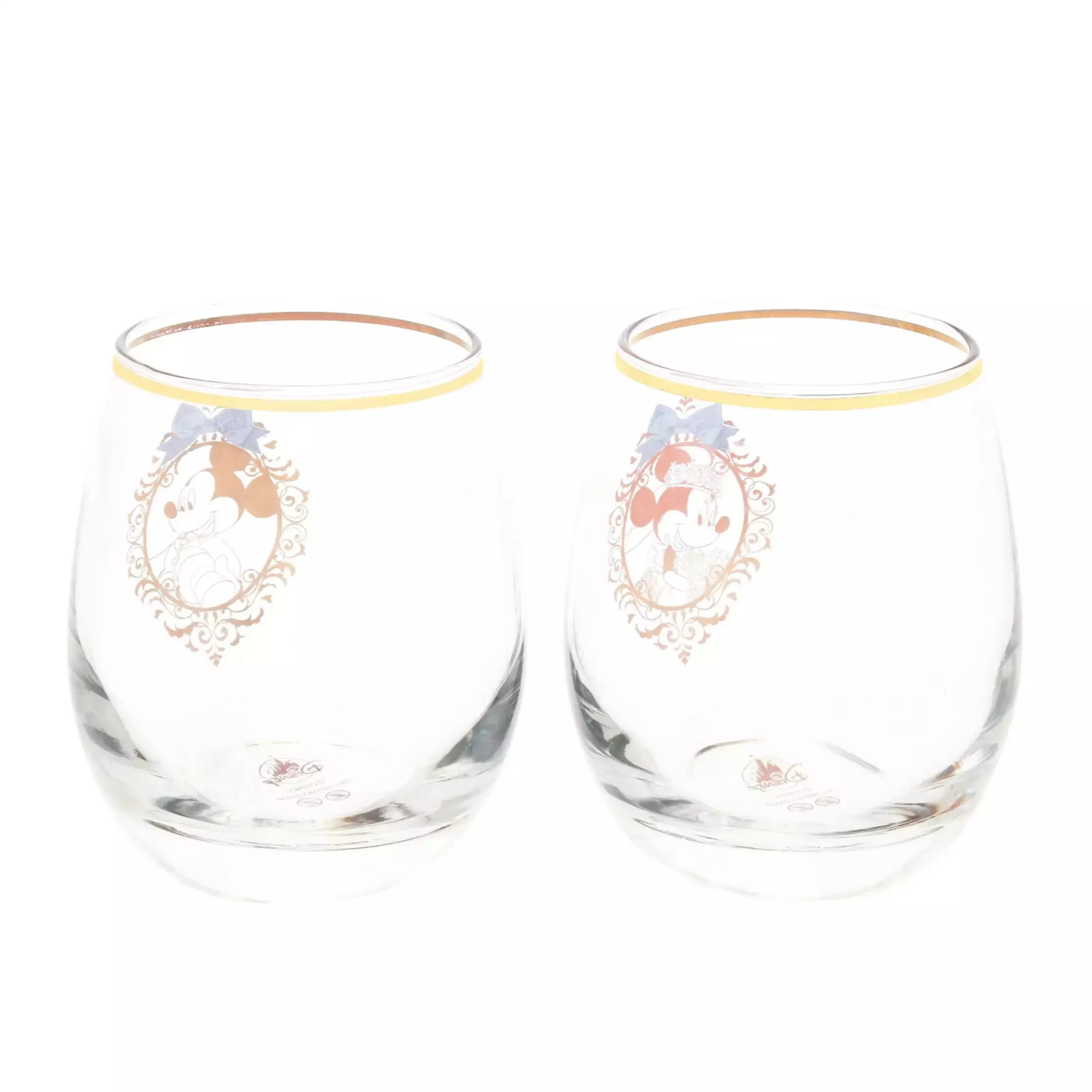 JDS - Gift for Pair x Mickey & Minnie "Wedding Pattern" Glasses Pair