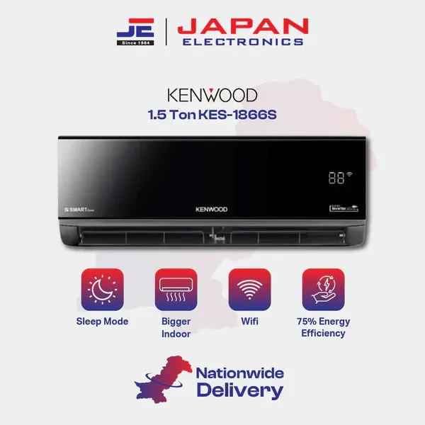 Kenwood Split AC Inverter 1.5 Ton KES-1866S