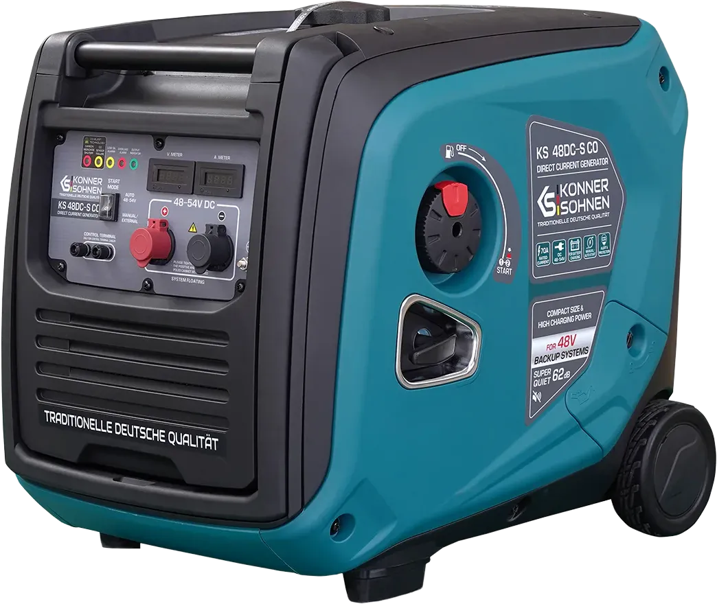 Konner Sohnen KS 48DC-S CO 3600W Direct-Current Generator with CO Sensor for 48V Backup Systems New