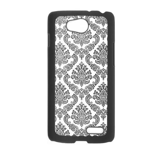 L90 | Optimus L90 | D405 Case, Ultra Slim Damask Vintage Case Cover - Black