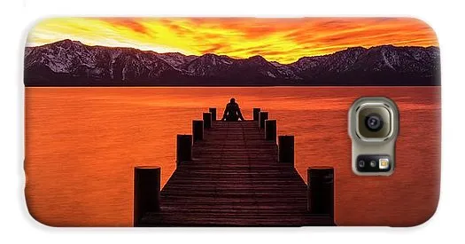 Lake Tahoe Sunset Pier By Brad Scott - Phone Case