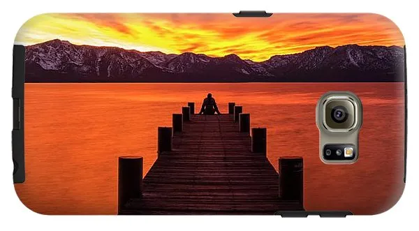 Lake Tahoe Sunset Pier By Brad Scott - Phone Case