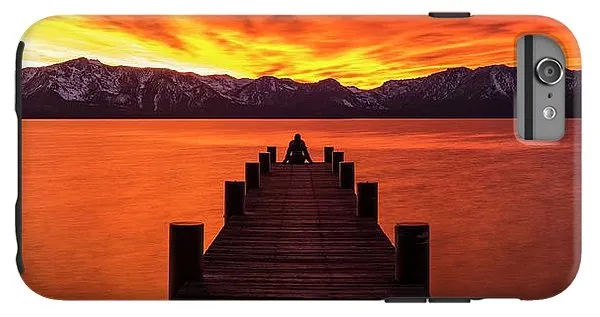 Lake Tahoe Sunset Pier By Brad Scott - Phone Case