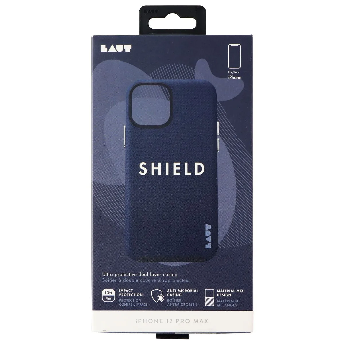 LAUT Shield Series Dual Layer Case for Apple iPhone 12 Pro Max - Indigo Blue