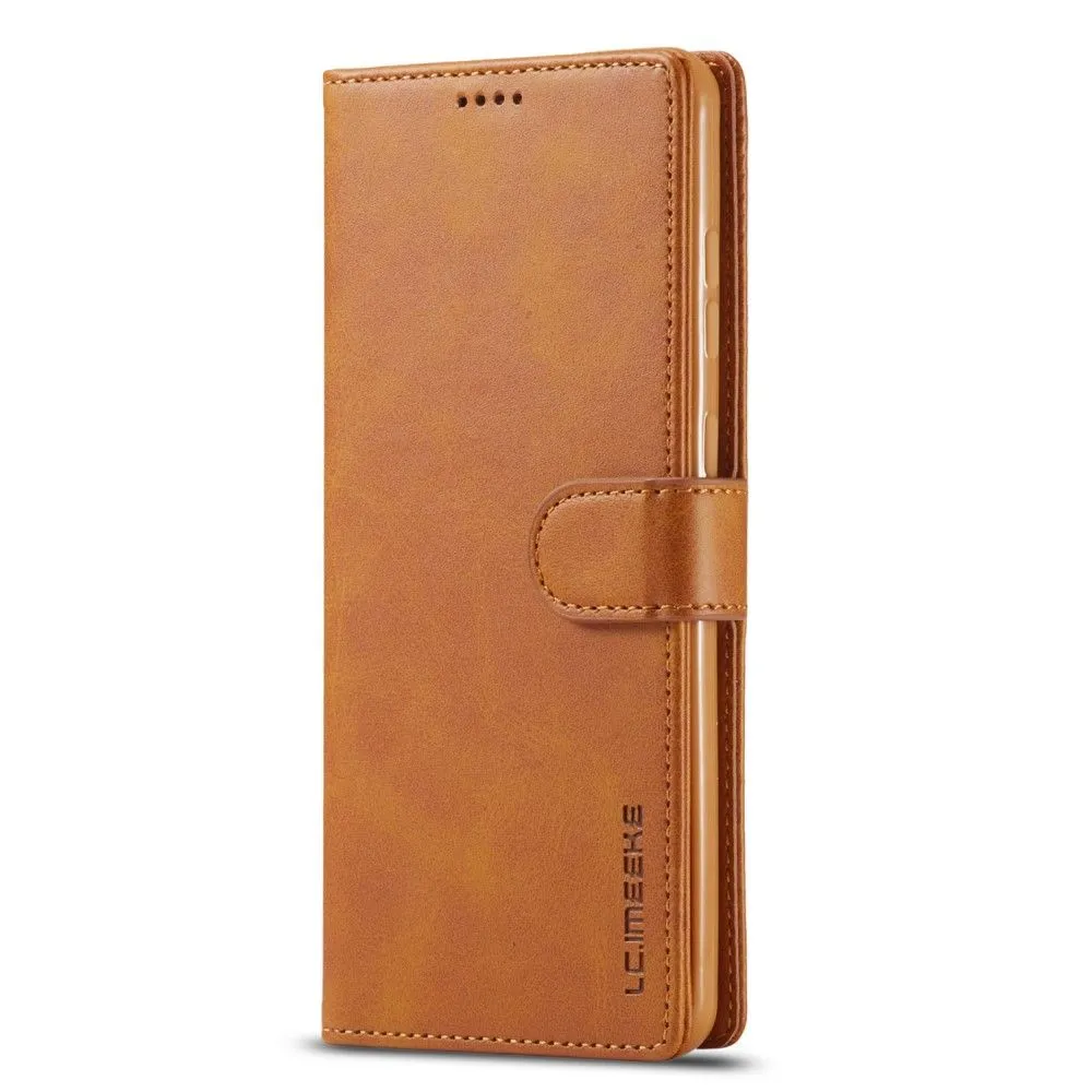 LC.IMEEKE Samsung Galaxy A53 5G Flip Case - Light Brown