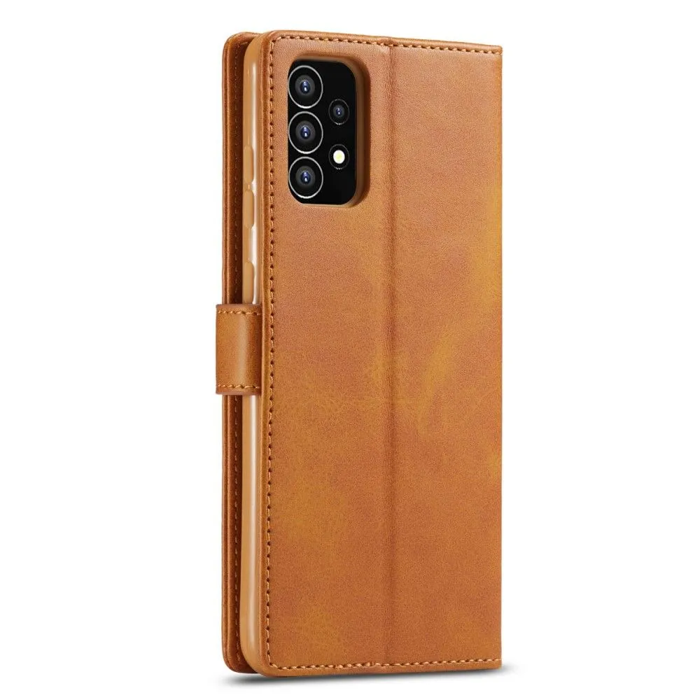 LC.IMEEKE Samsung Galaxy A53 5G Flip Case - Light Brown