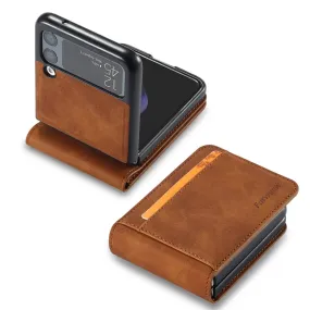 Leather Card Wallet Case For Samsung Galaxy Z Flip