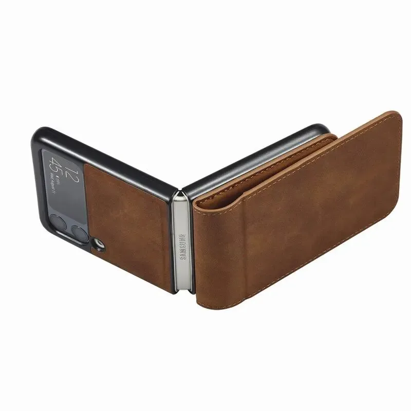 Leather Card Wallet Case For Samsung Galaxy Z Flip