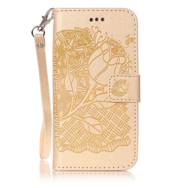 Leather Flip Case For iphone & Samsung Galaxy