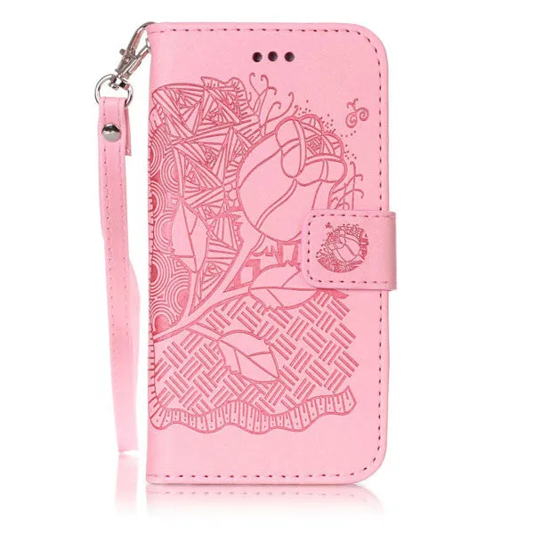 Leather Flip Case For iphone & Samsung Galaxy