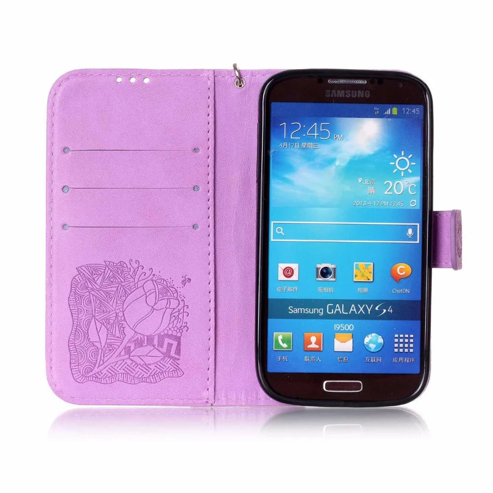 Leather Flip Case For iphone & Samsung Galaxy