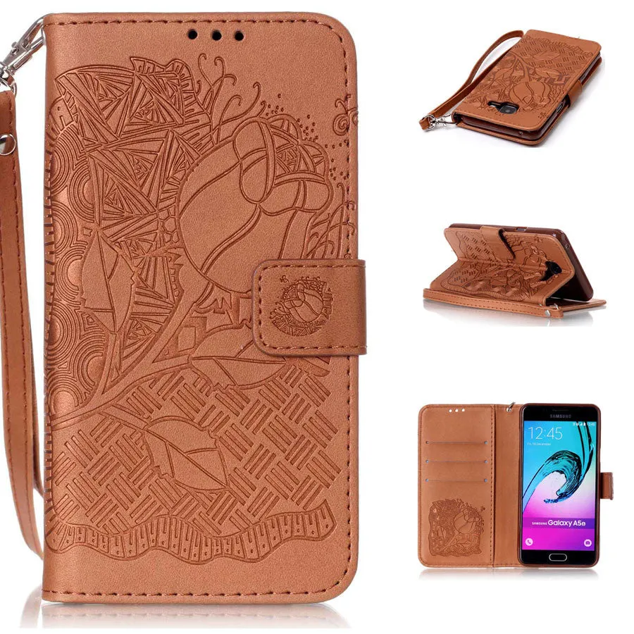 Leather Flip Case For iphone & Samsung Galaxy