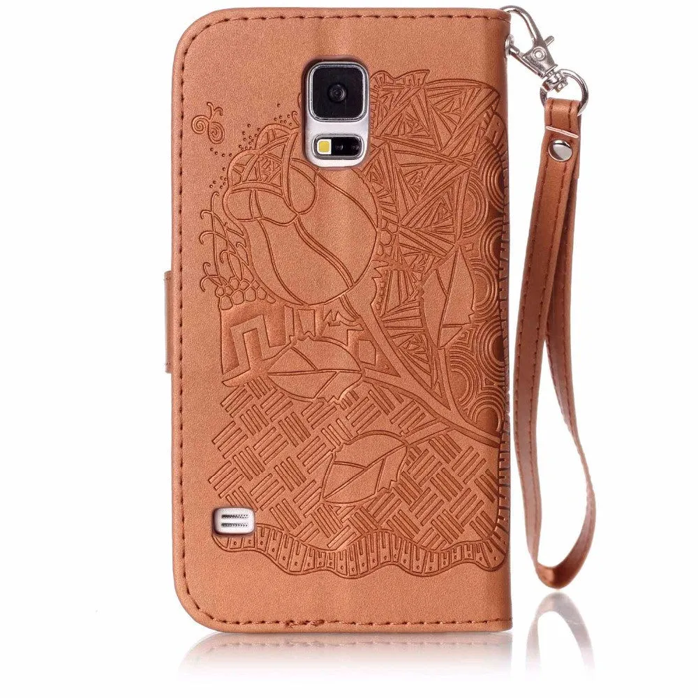 Leather Flip Case For iphone & Samsung Galaxy