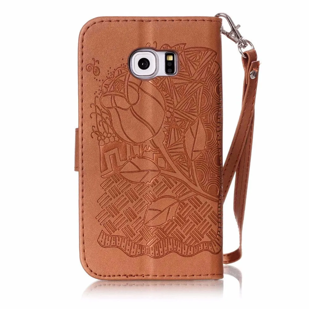 Leather Flip Case For iphone & Samsung Galaxy