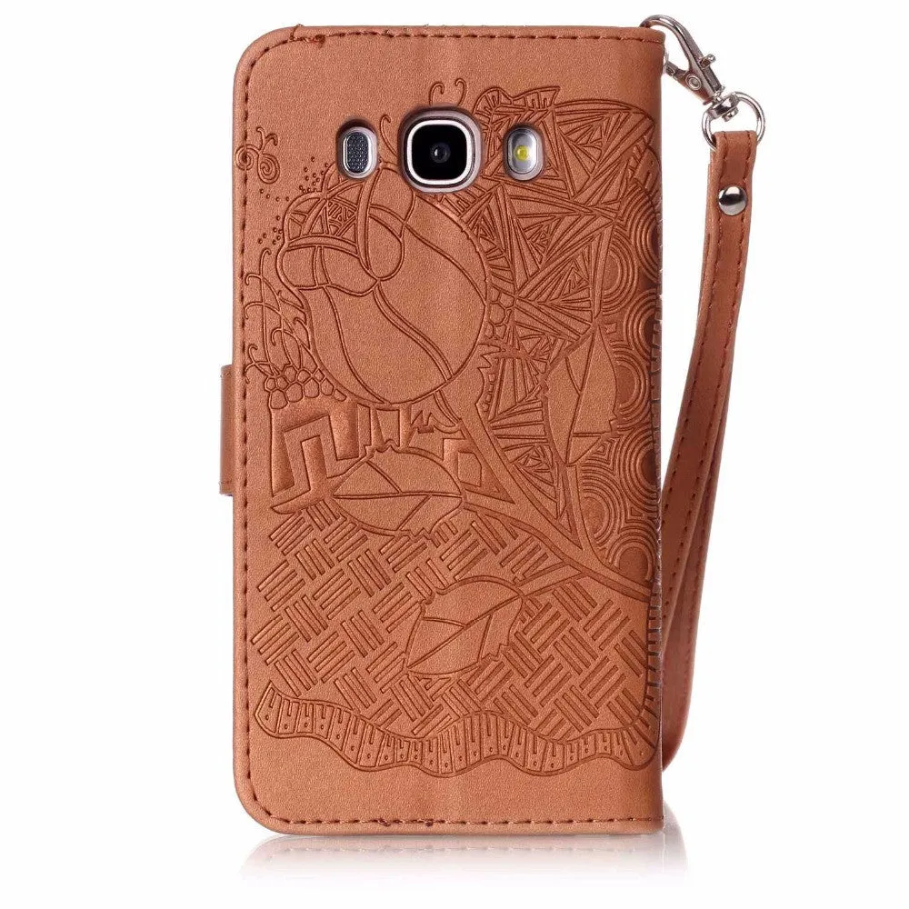 Leather Flip Case For iphone & Samsung Galaxy