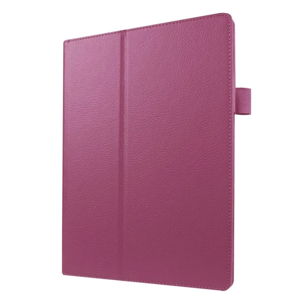 Lenovo Tab 10 TB-X103F litchi skin leather flip case - Purple